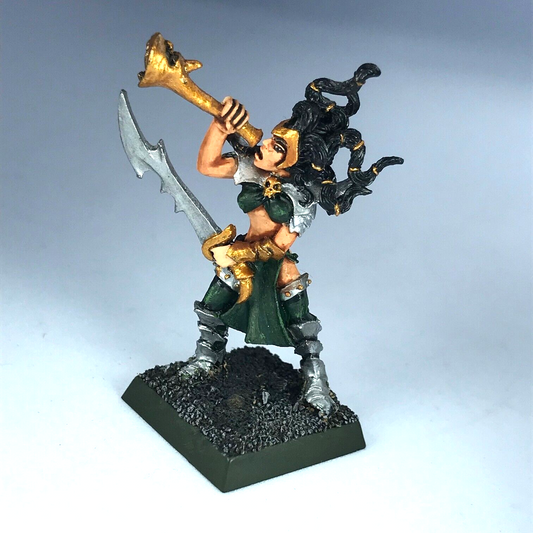 Classic Metal Witch Elf Musician Dark Elf Elves - Warhammer Fantasy X13494