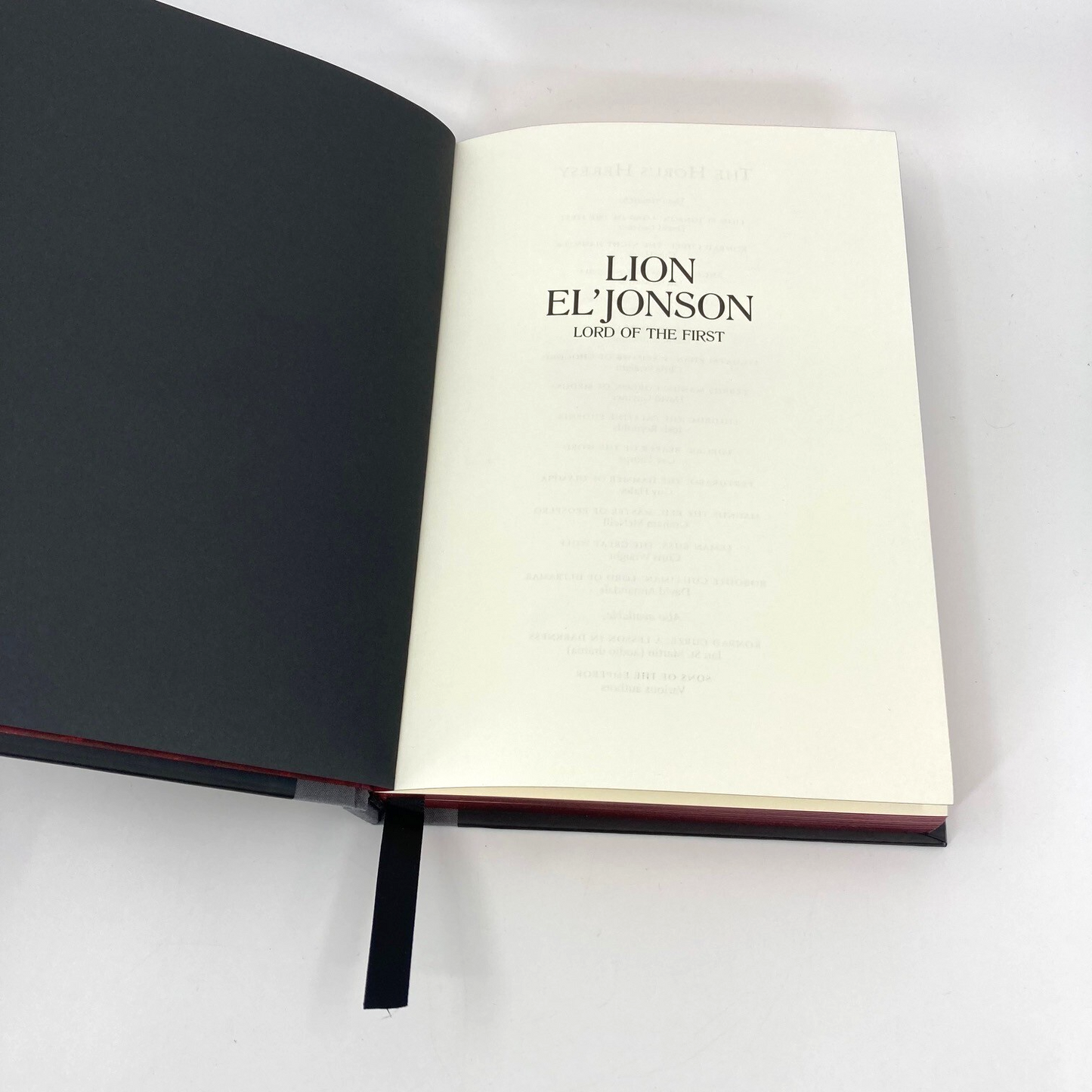 Lion El' Johnson: Lord Of The First - Collectors Edition - Black Library M1238