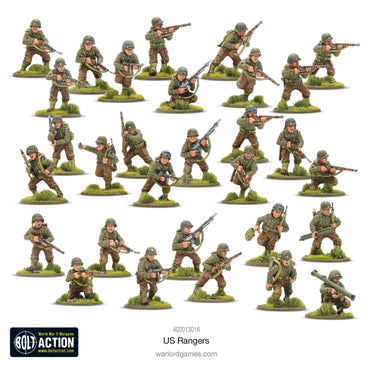 US Rangers Light Infantry - Warlord Games Bolt Action Miniatures