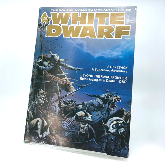 White Dwarf 58 Magazine Games Workshop Warhammer Fantasy 40,000 40K M372