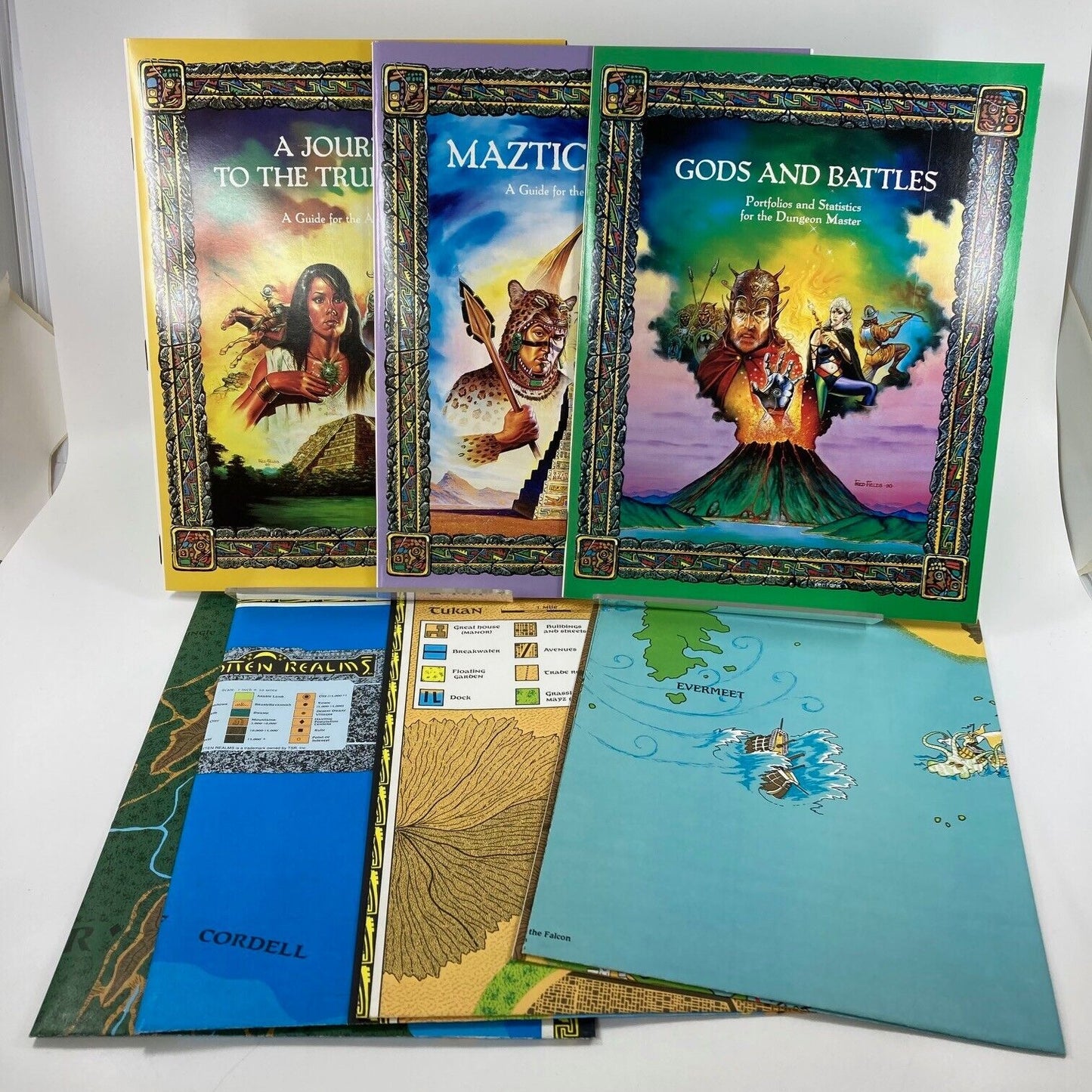 Maztica Campaign Set (Advanced Dungeons and Dragons) - Unsure if Complete W189