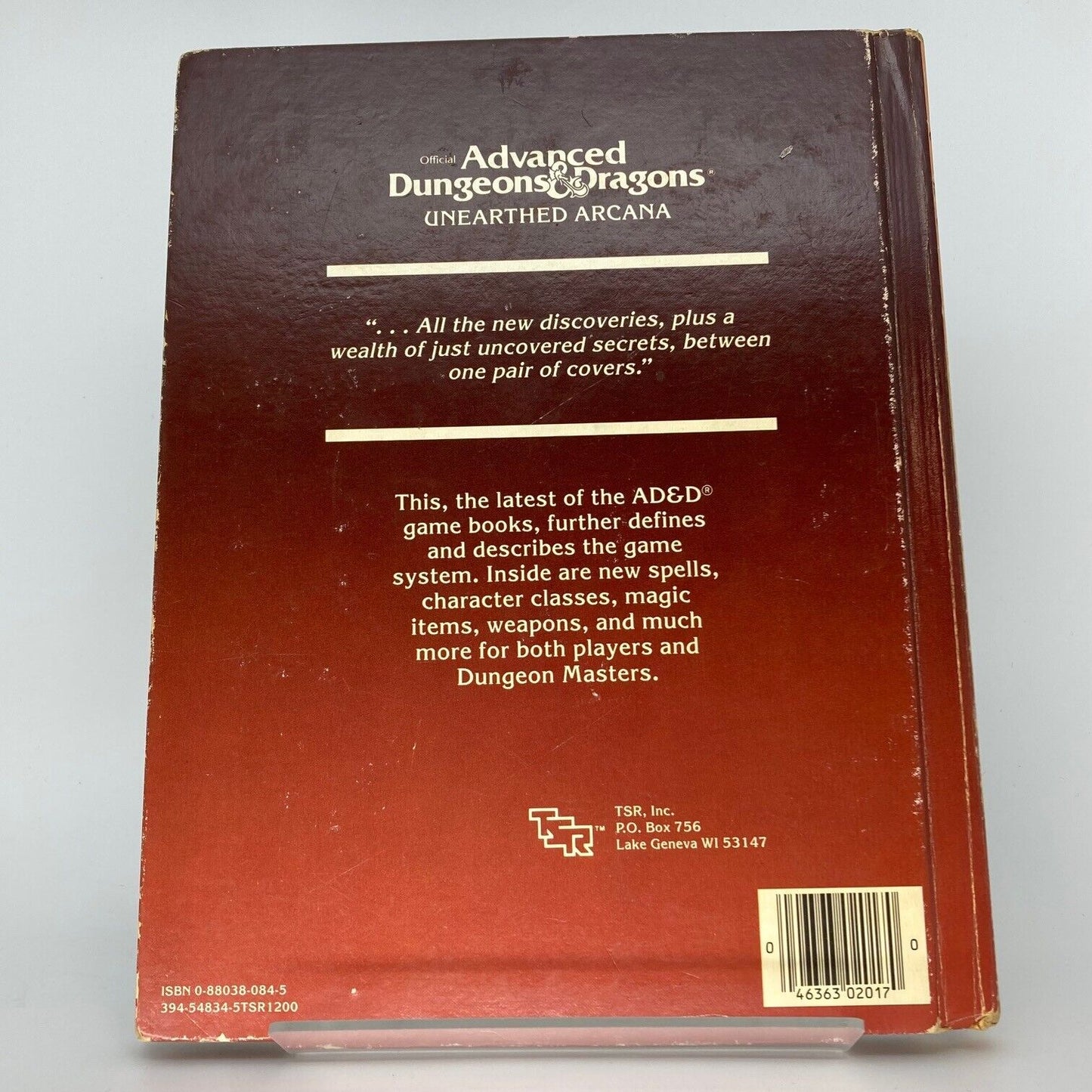 Unearthed Arcana - Hardcover - AD&D Dungeons and Dragons M925