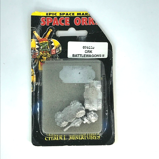 Epic Space Ork Battlewagons II Blister OOP - Epic Armageddon Warhammer  C727