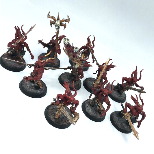 Custom Daemons Of Khorne Bloodletters Chaos - Warhammer Age of Sigmar C2501