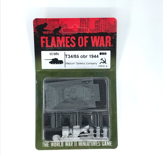 WW2 Soviet T34/85 Obr Tank 1944 Medium - Sealed Blister - Flames of War C1180