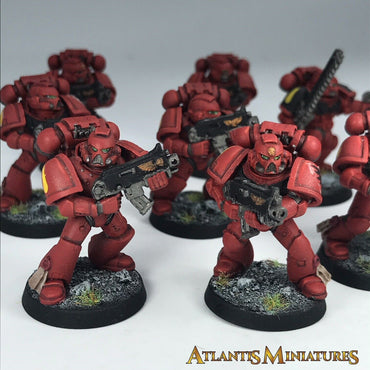 Blood Angel Tactical Squad Space Marines - Painted - Warhammer 40K C761