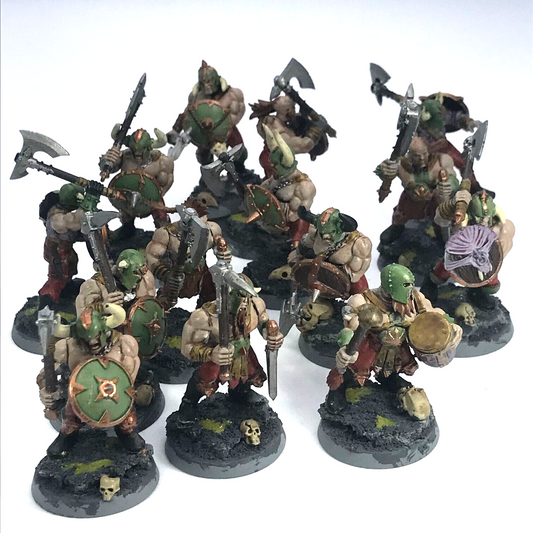 Chaos Marauders Maggotkin Nurgle Chaos - Painted - Warhammer Age of Sigmar C2726