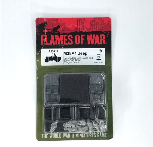 Israel Arab War M38A1 Jeeps - Sealed Blister Unpainted - Flames of War C287