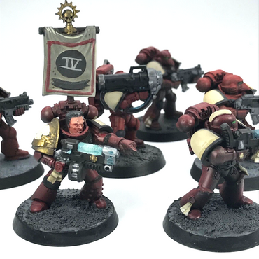 Blood Angel Squad Space Marines - Painted - Warhammer 40K C1225