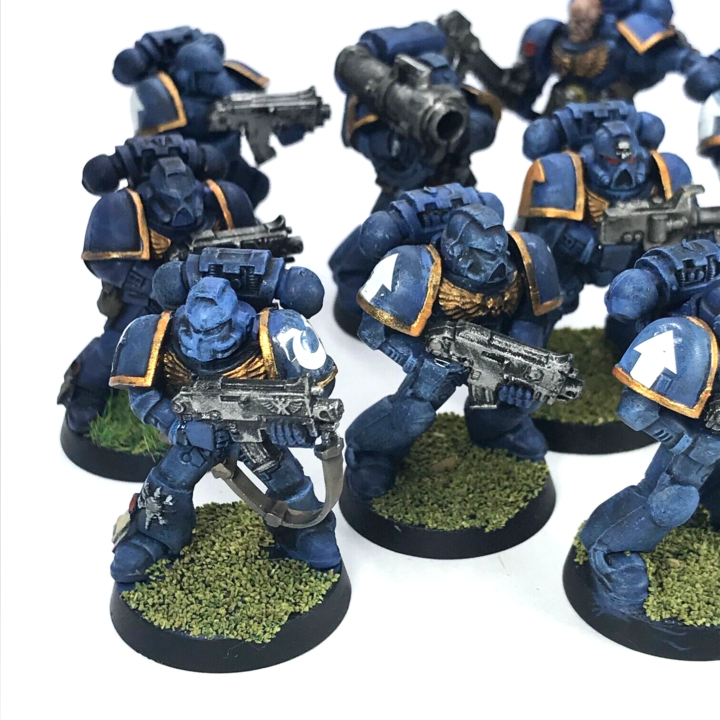 Classic Space Marine Ultramarine Tactical Squad - Painted - Warhammer 40K C2208