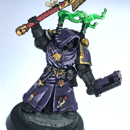 Dark Angels Chaplain Space Marine - Painted - Warhammer 40K GW X12978