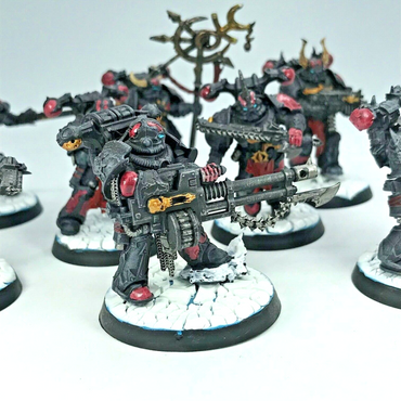 Chaos Space Marines Squad - Painted - Warhammer 40K C2434