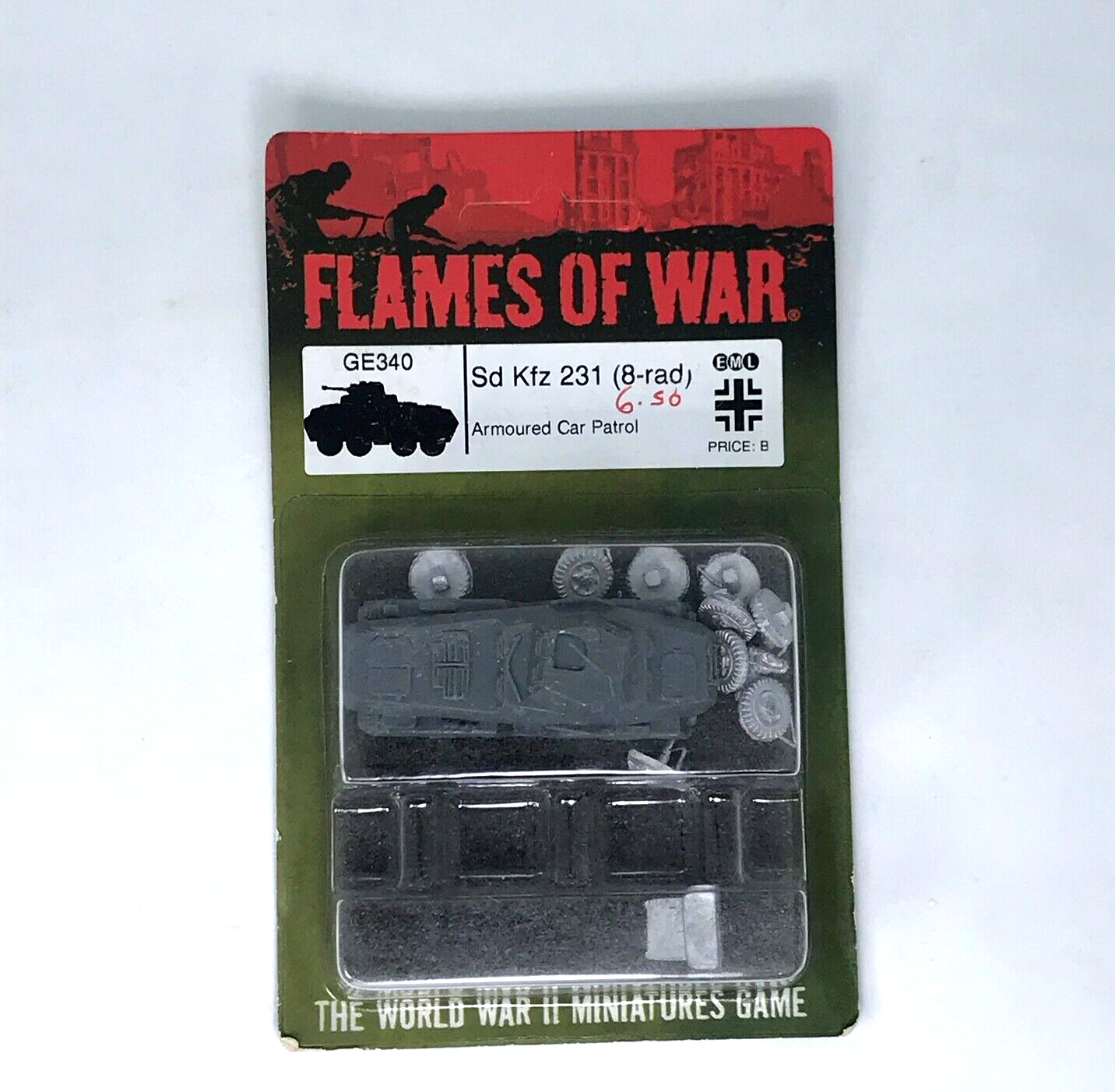 WW2 German Axis Sd Kfz Armoured Patrol Car - Sealed Blister Flames of War C1195