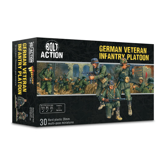 German Veteran Infantry Platoon - Warlord Games Bolt Action Miniatures