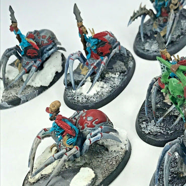 Grot Spider Riders Gloomspite Gitz Goblins - Painted - Warhammer Fantasy C1991