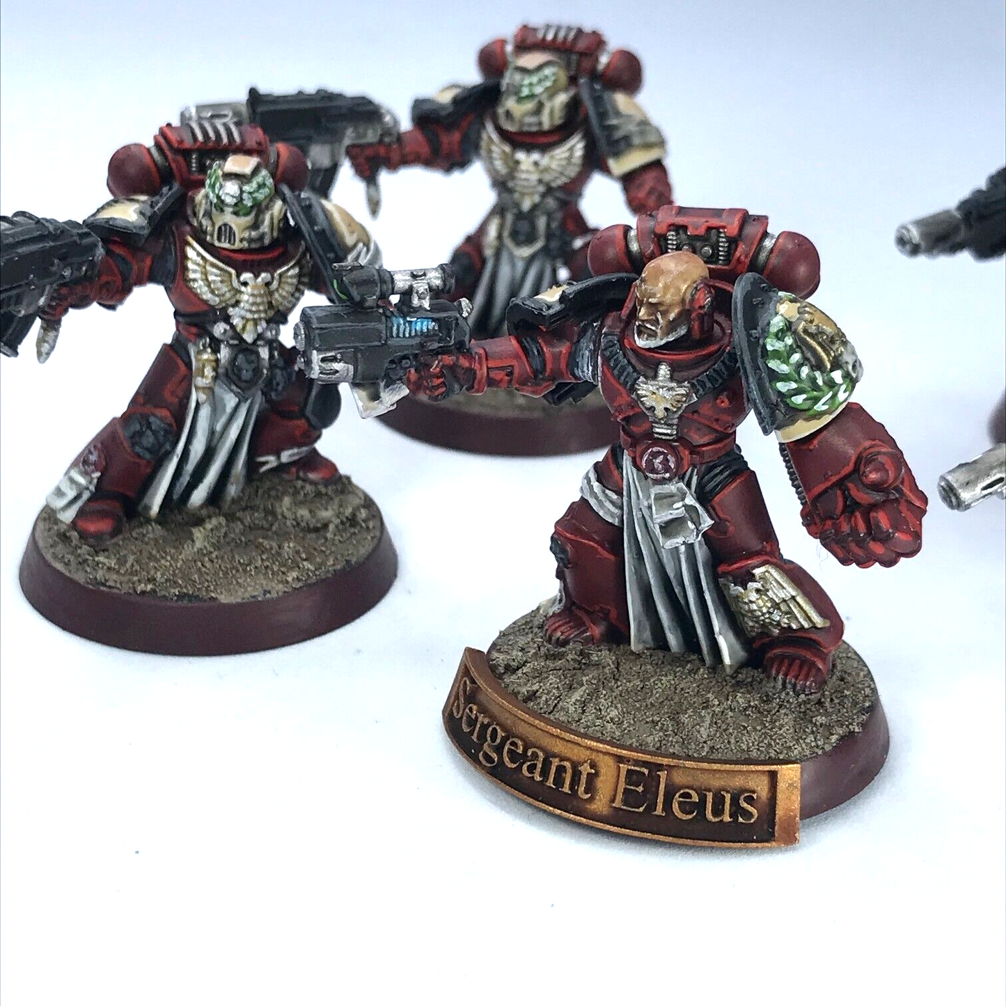 Blood Angels Veteran Marine Squad Space Marines - Painted - Warhammer 40K C463