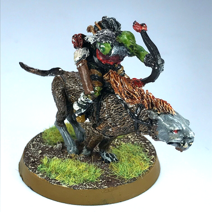 Metal Orc Warg Rider - Painted - Warhammer / Lord of the Rings C3605