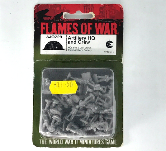 Arab Israeli Wars Jordan Artillery HQ and Crew - Blister - Flames of War C443