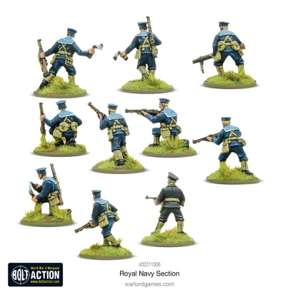 British Royal Navy Section - Brand New - Warlord Games Bolt Action Miniatures
