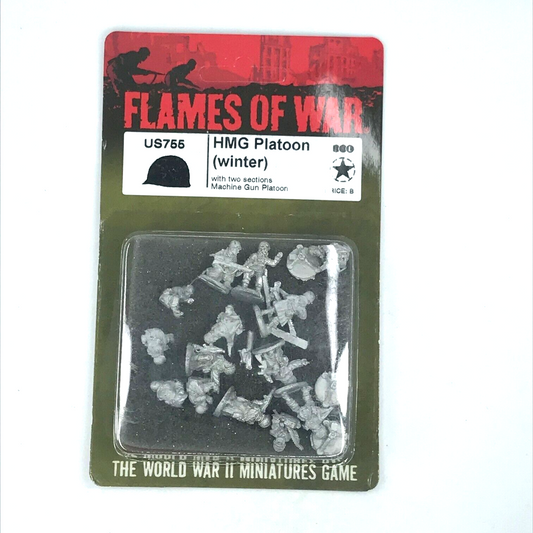 Metal USA HMG Platoon (Winter) Blister WW2 - Flames of War C1488