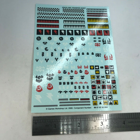 Space Ork Transfer Sheet - Warhammer 40K T141