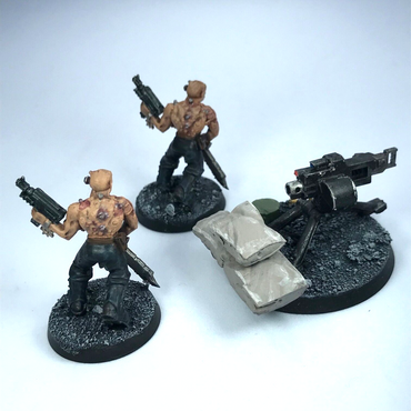 Traitor Guard Cultist Heavy Weapon Team Chaos Space Marines Warhammer 40K X12223