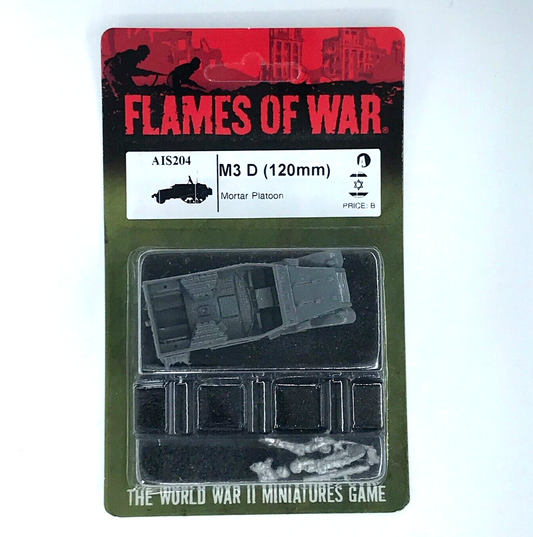 Israel M3 D Halftrack 120mm Mortar - Blister - Unpainted - Flames of War C1693