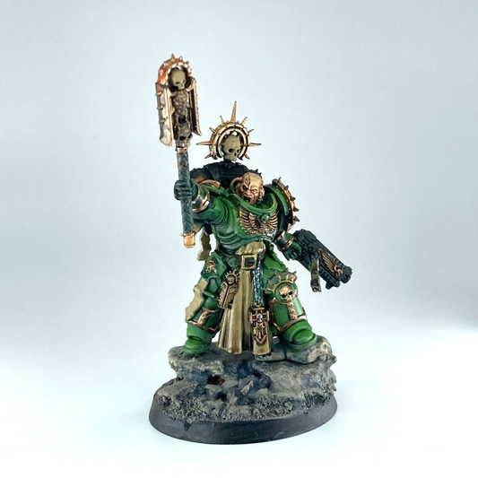 Primaris Chaplain Salamanders Space Marines - Painted - GW Warhammer 40K C1102