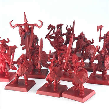 Chaos Marauder Warriors Regiment - Varying Condition - Warhammer Fantasy C552