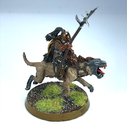 Metal Orc Warg Rider - Painted - Warhammer / Lord of the Rings C3560