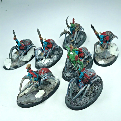 Grot Spider Riders Gloomspite Gitz Goblins - Painted - Warhammer Fantasy C1991