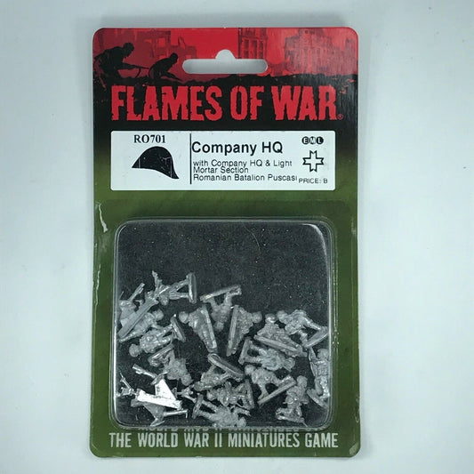 Metal Romanian Company HQ and Light Mortars Blister WW2 - Flames of War C2168