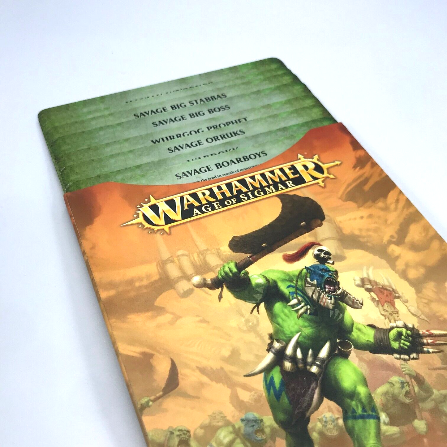 Bonesplitterz Orcs Warscroll Cards - Warhammer Age of Sigmar M29