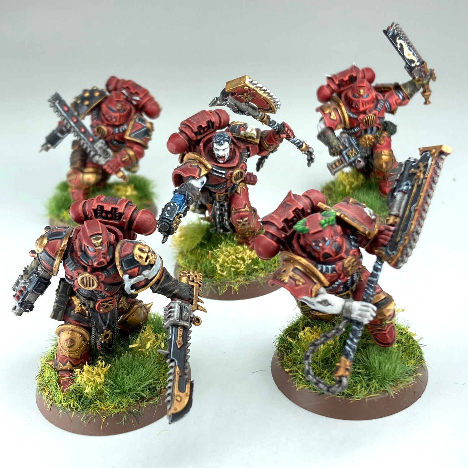 Assault Squad - Blood Angels - Chaos Kitbash - Painted - Warhammer 40K