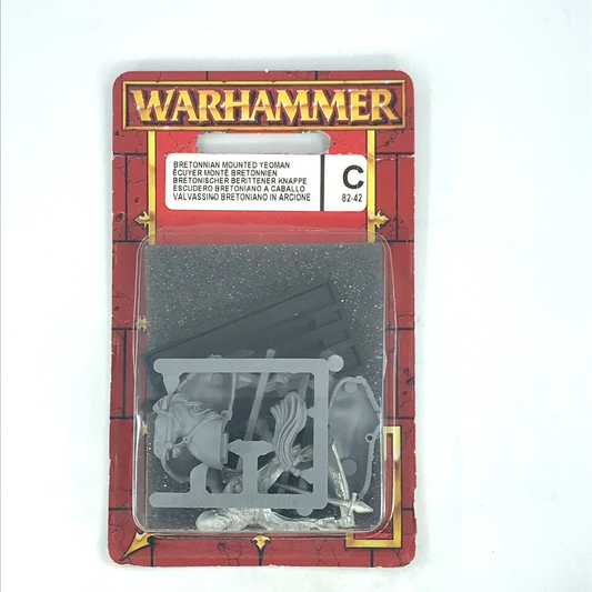 Metal Classic Bretonnian Mounted Squire Blister - Warhammer Fantasy C433