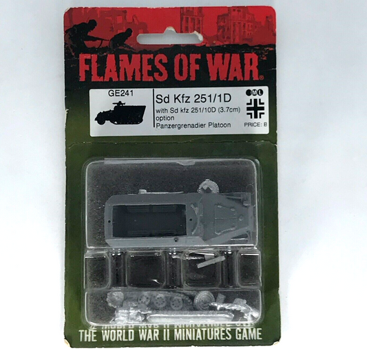 German Axis Sd Kfz 251/D Panzergrenadier Half-track Blister - Flames of War C679