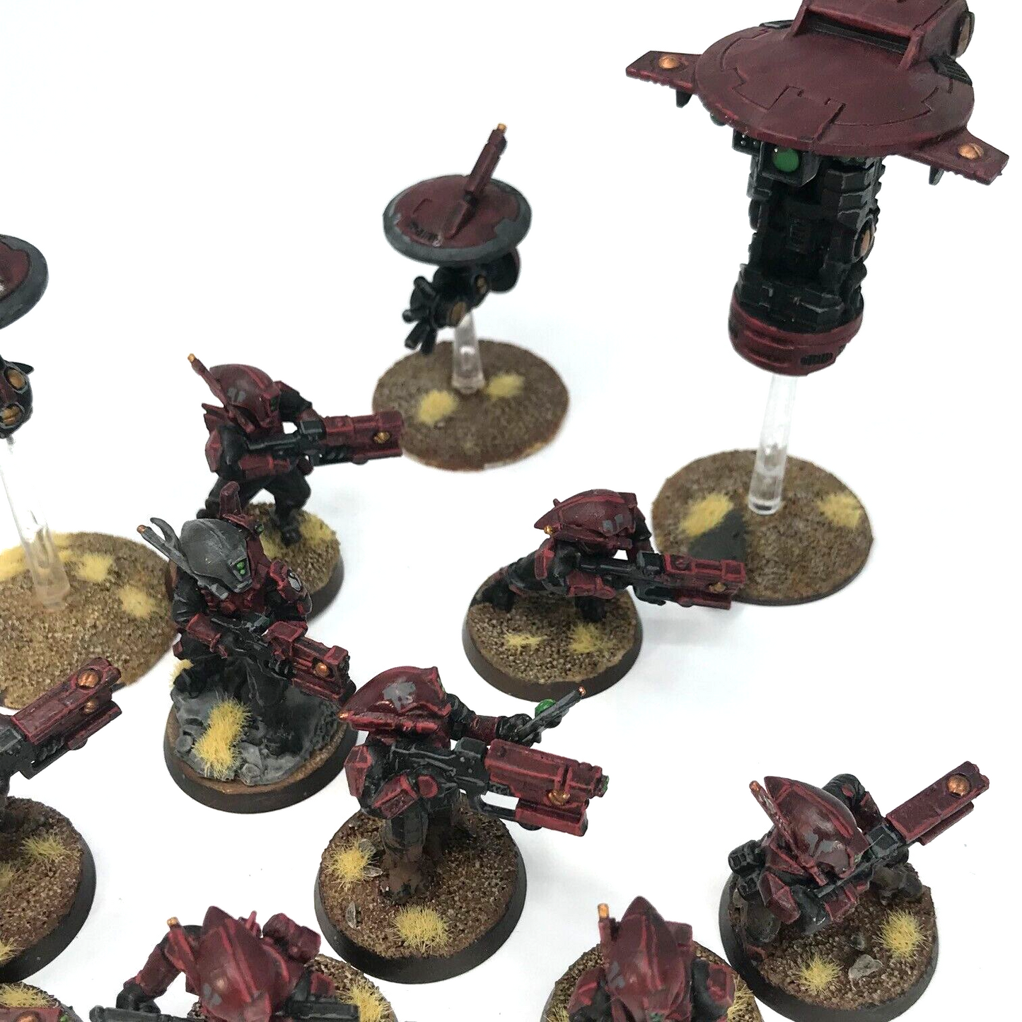 T'au Tau Pathfinder Scout Unit with Drones - Painted - Warhammer 40K C2658