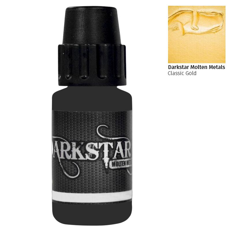 Classic Gold Darkstar Molten Metals Paint - 17ml Bottles New & Unopened