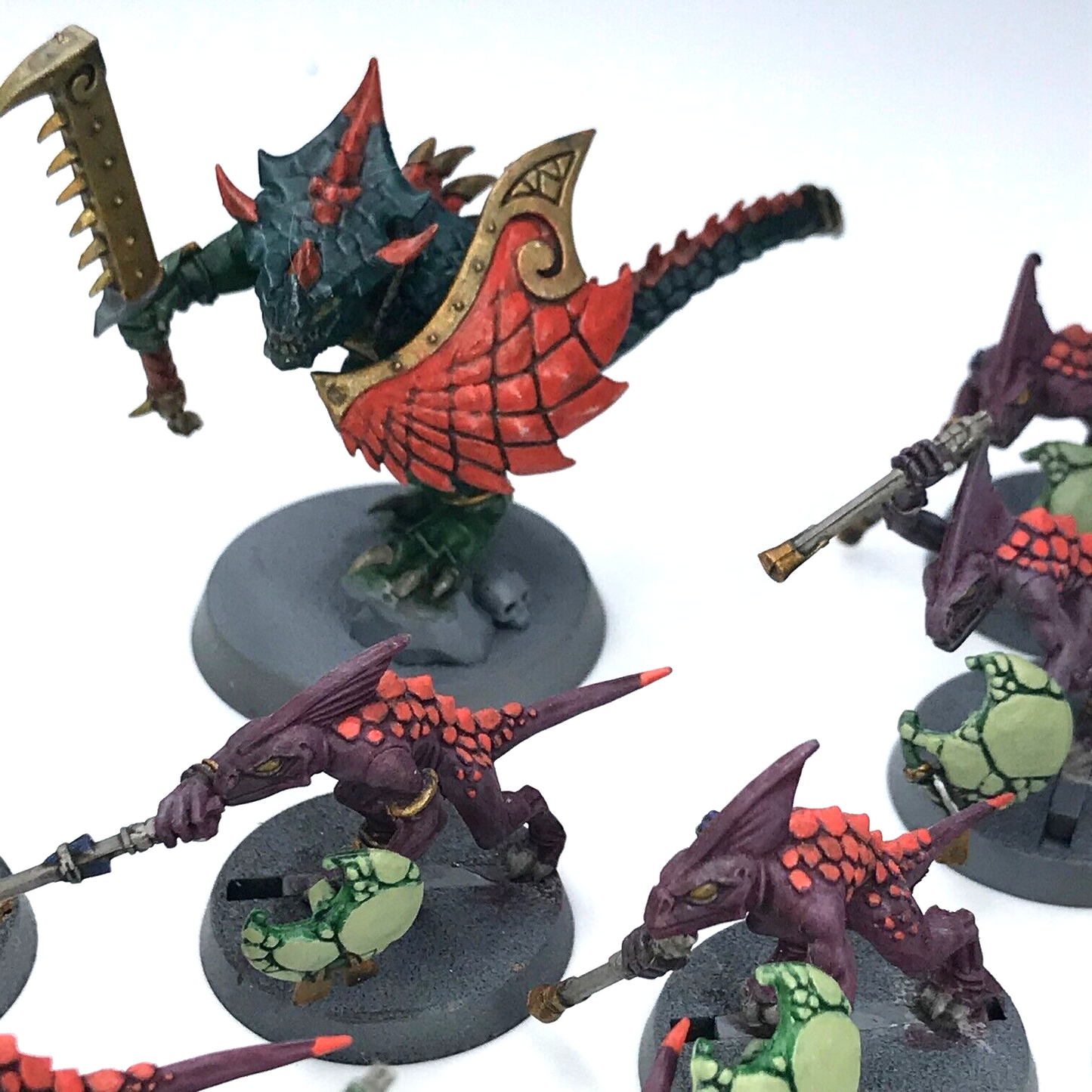 Saurus Skink Bundle Lizardmen - Painted - Warhammer Age of Sigmar C3152