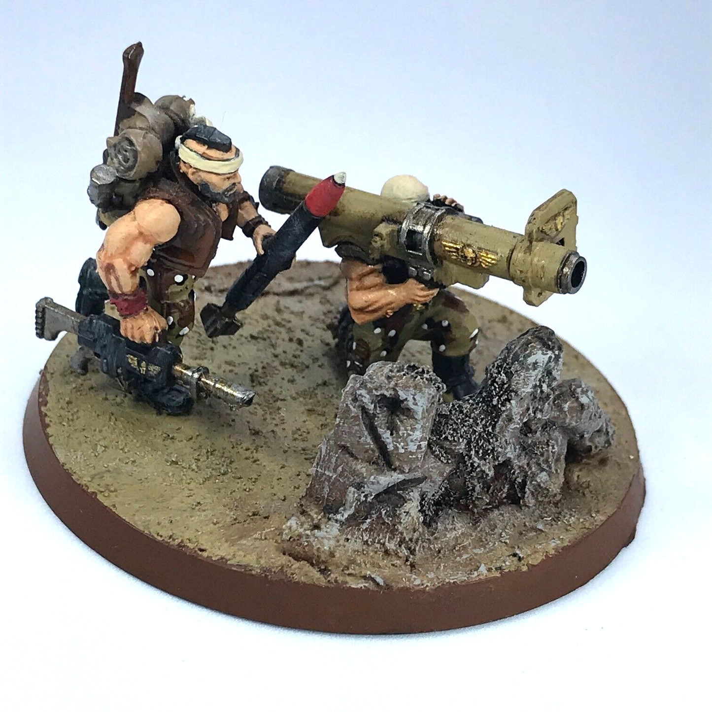 Catachan Rocket Launcher Team Imperial Guard - Painted Warhammer 40K GW C667