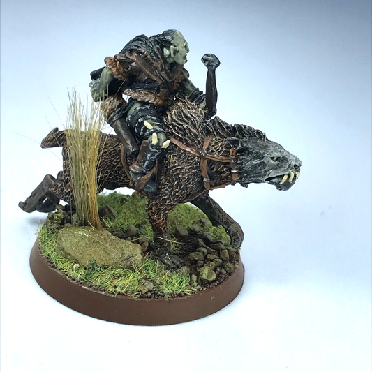 Orc Warg Rider - Painted - LOTR / Warhammer / Lord of the Rings Metal C4587