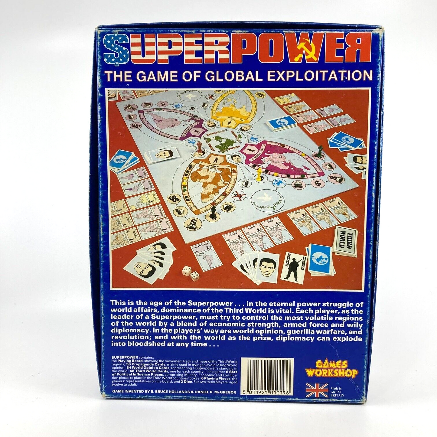 Super Power Boards Game - Games Workshop - Unsure if Complete W139