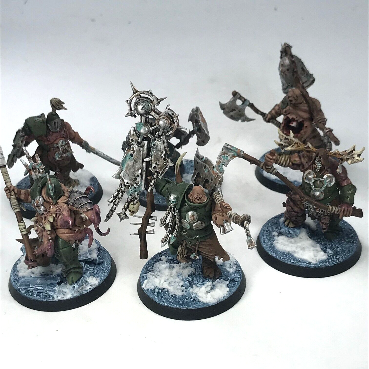 Nurgle Maggotkin Chaos Possessed Warriors - Warhammer Age of Sigmar C2120