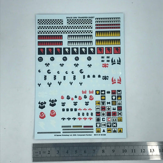 Space Ork Transfer Sheet - Warhammer 40K T108