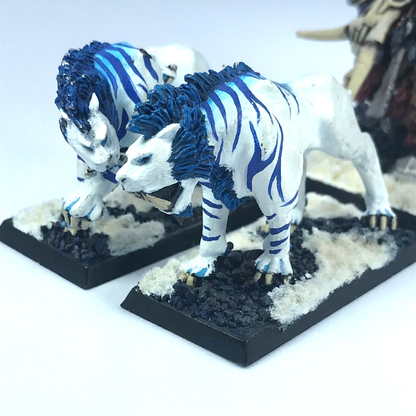 Metal Ogre Kingdoms Icebrow Hunter & Sabres - Chipped - Warhammer Fantasy