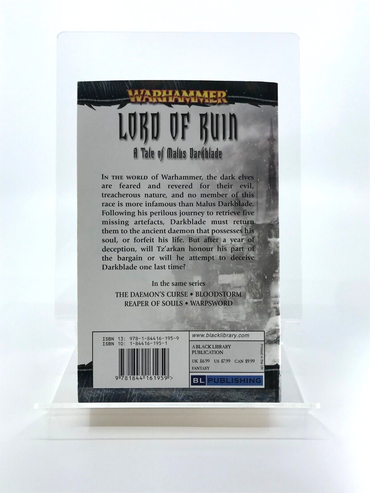 Lord of Ruin Malus Darkblade Book - Dan Abnett & Mike Lee Warhammer M551