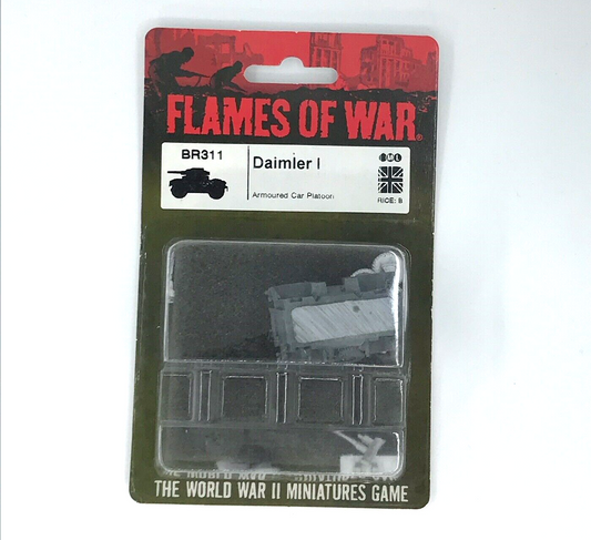 WW2 Allied British Daimler Armoured Car - Sealed Blister - Flames of War C1619