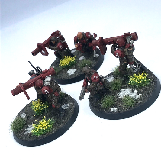 Imperial Guard Cadian Rocket Launcher Platoon - Painted - Warhammer 40K C2816