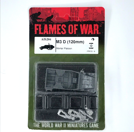 Israel M3 D 120mm Mortar Half-track Blister - Unpainted - Flames of War C513