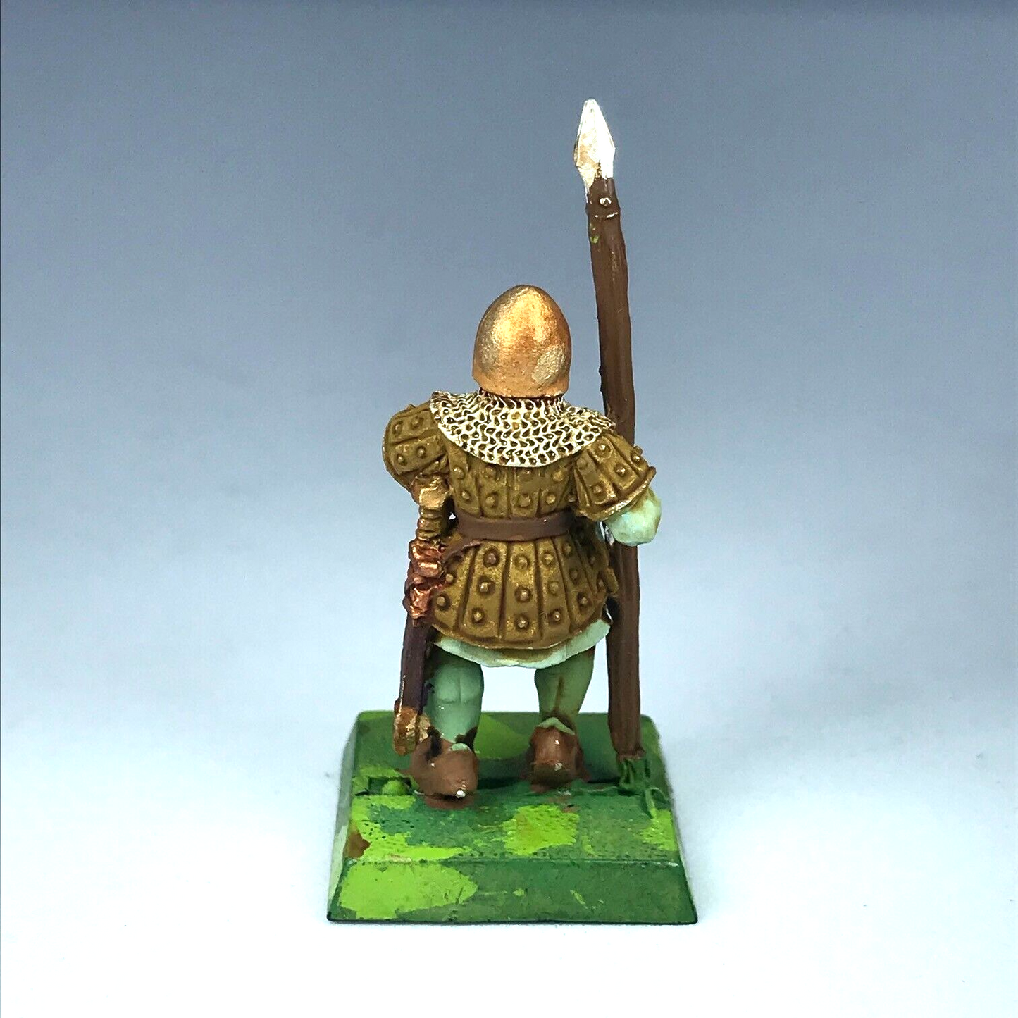 Metal Classic Bretonnian Men At Arms Spearman - Painted Warhammer Fantasy X10783
